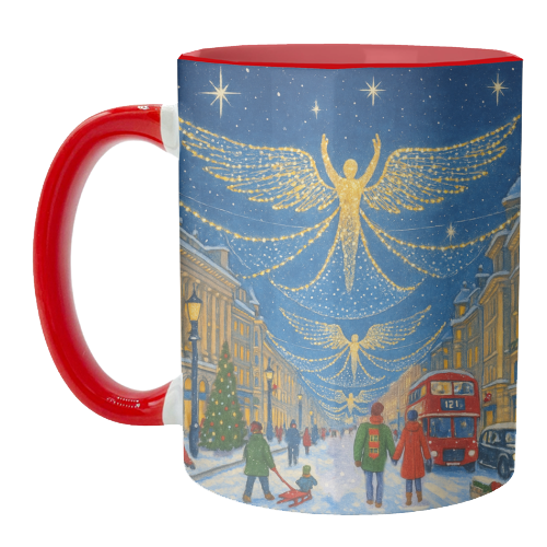 Regent Street Lights - unique mug by Ms Doodle