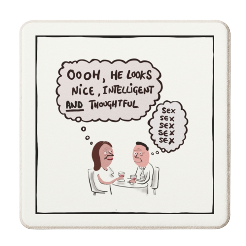 Relationships - personalised beer coaster by David Black