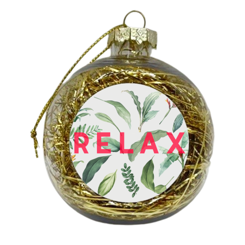 Relax - xmas bauble by The 13 Prints