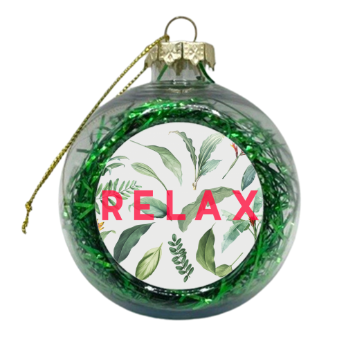 Relax - xmas bauble by The 13 Prints