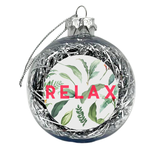 Relax - xmas bauble by The 13 Prints