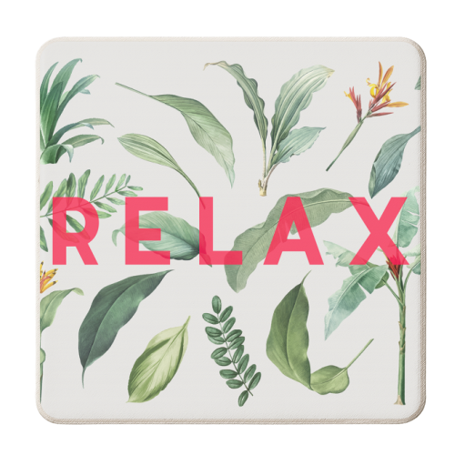 Relax - personalised beer coaster by The 13 Prints