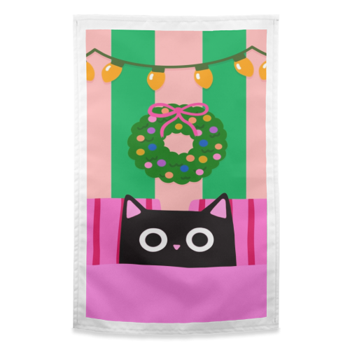 Relaxing Christmas - funny tea towel by The Paper Tail