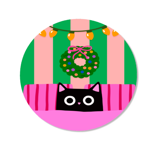 Relaxing Christmas - Magnet by The Paper Tail