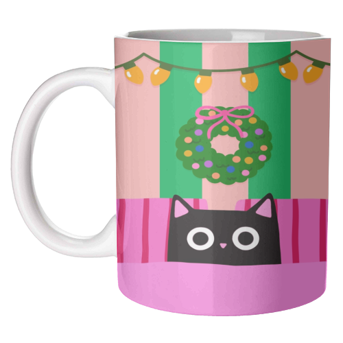 Relaxing Christmas - unique mug by The Paper Tail