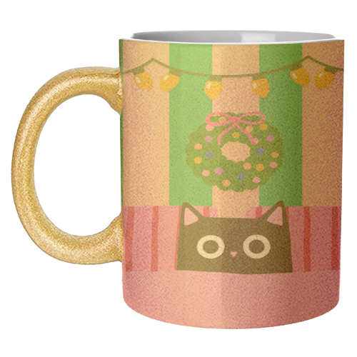 Relaxing Christmas - unique mug by The Paper Tail