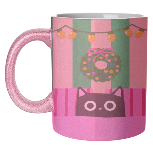 Relaxing Christmas - unique mug by The Paper Tail