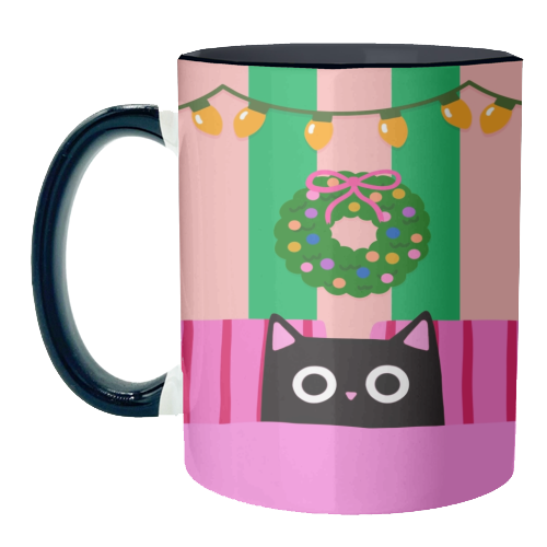 Relaxing Christmas - unique mug by The Paper Tail