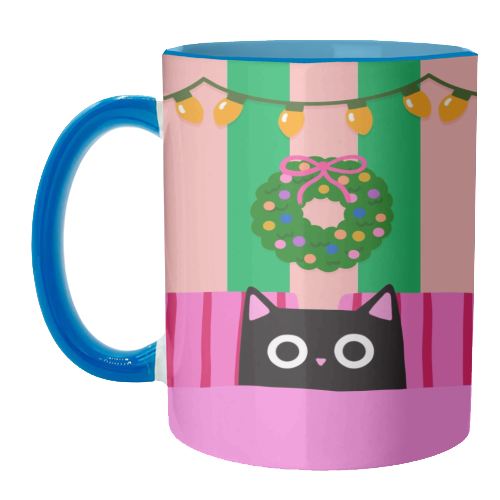 Relaxing Christmas - unique mug by The Paper Tail