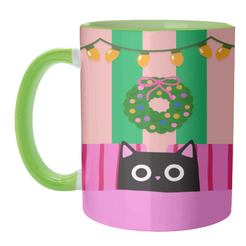 Relaxing Christmas - unique mug by The Paper Tail