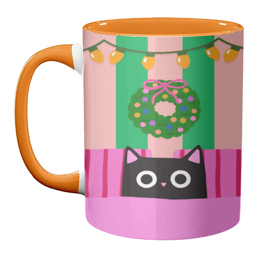 Relaxing Christmas - unique mug by The Paper Tail