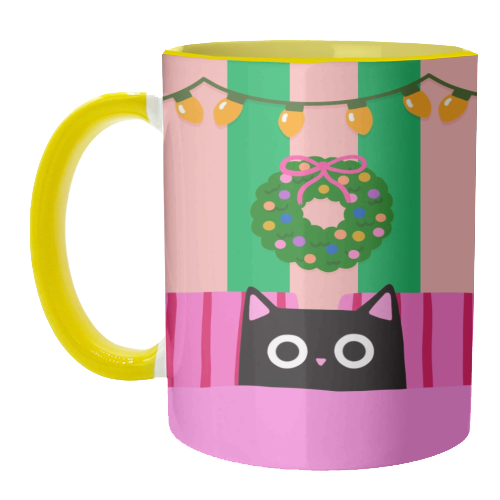 Relaxing Christmas - unique mug by The Paper Tail