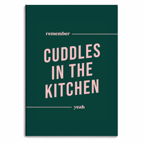 Remember Cuddles in the Kitchen - personalised A4, A5, A6 notebook by Kind of Simple Designs
