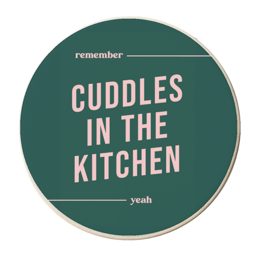 Remember Cuddles in the Kitchen - personalised beer coaster by Kind of Simple Designs