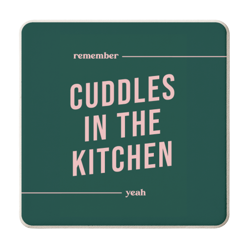 Remember Cuddles in the Kitchen - personalised beer coaster by Kind of Simple Designs