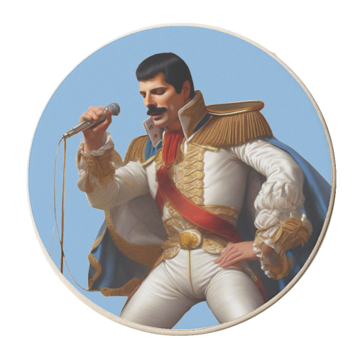 Renaissance Freddie - personalised beer coaster by DOLLY WOLFE