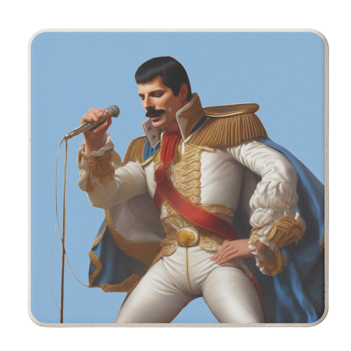 Renaissance Freddie - personalised beer coaster by DOLLY WOLFE