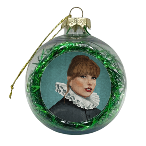 Renaissance Portrait of Taylor - xmas bauble by AbiGoLucky