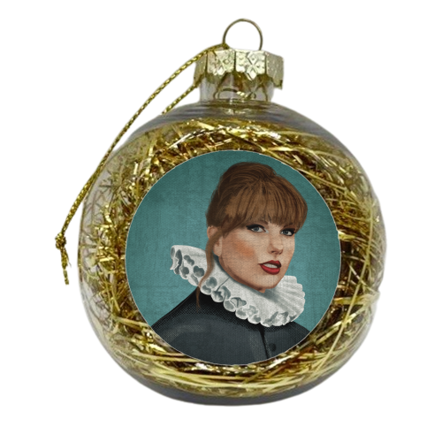 Renaissance Portrait of Taylor - xmas bauble by AbiGoLucky