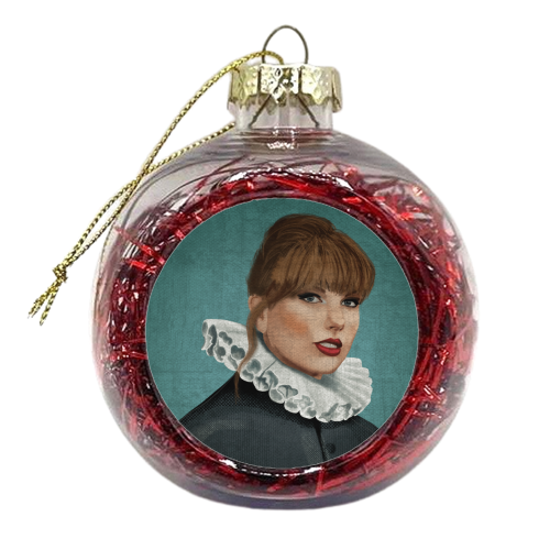 Renaissance Portrait of Taylor - xmas bauble by AbiGoLucky