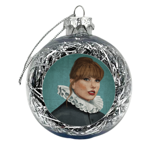 Renaissance Portrait of Taylor - xmas bauble by AbiGoLucky