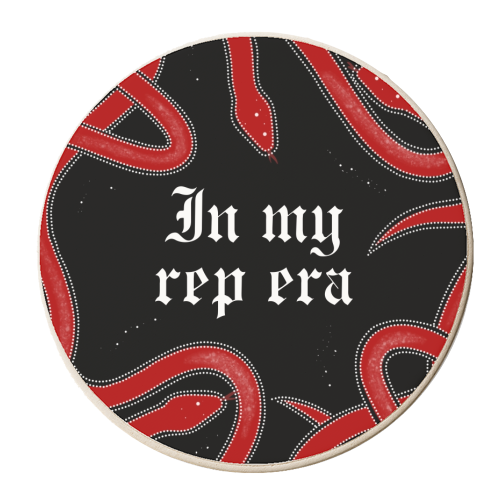 Rep era - personalised beer coaster by The Girl Next Draw