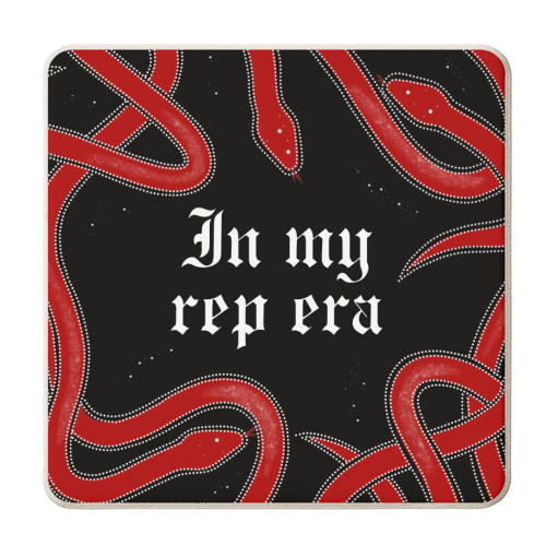 Rep era - personalised beer coaster by The Girl Next Draw