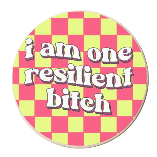 Resilient - personalised beer coaster by Pink and Pip