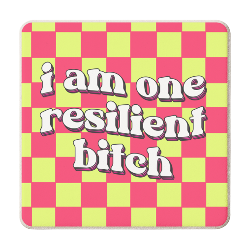 Resilient - personalised beer coaster by Pink and Pip