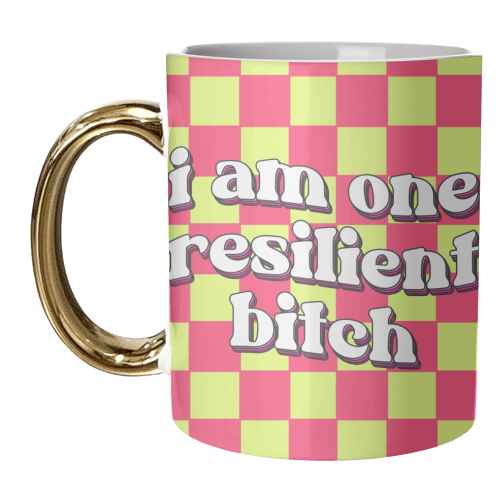 Resilient - unique mug by Pink and Pip
