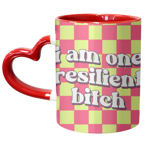 Resilient - unique mug by Pink and Pip