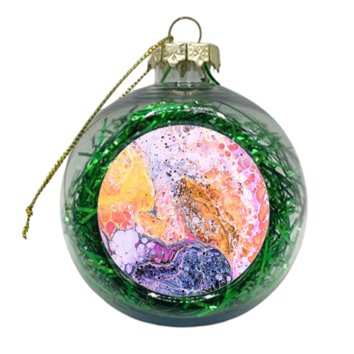 Resist - xmas bauble by Uma Prabhakar Gokhale