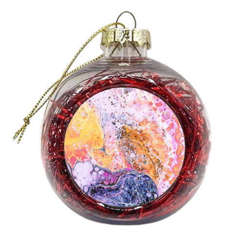 Resist - xmas bauble by Uma Prabhakar Gokhale