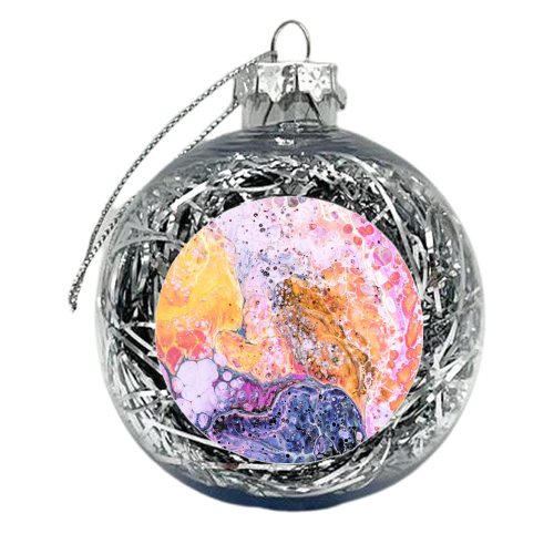 Resist - xmas bauble by Uma Prabhakar Gokhale