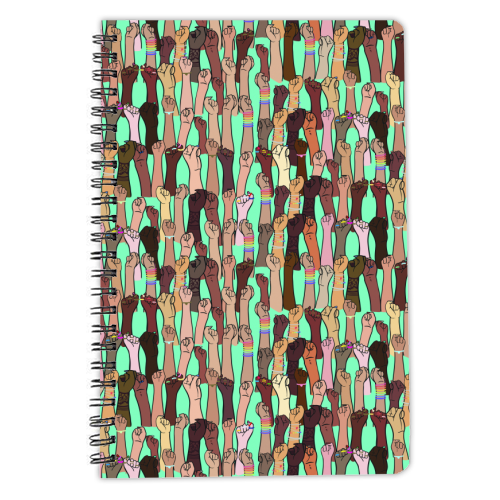Resist - Green - personalised A4, A5, A6 notebook by Alice Palazon