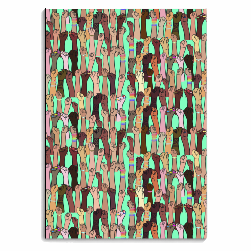 Resist - Green - personalised A4, A5, A6 notebook by Alice Palazon
