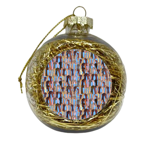 Resist - Purple - xmas bauble by Alice Palazon