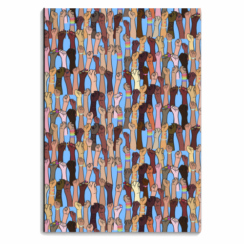 Resist - Purple - personalised A4, A5, A6 notebook by Alice Palazon