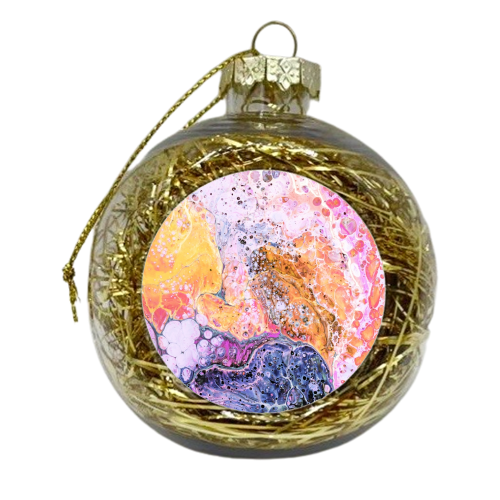 Resist - xmas bauble by Uma Prabhakar Gokhale