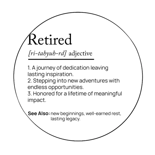 RETIRED DEFINITION - Circle Sticker by skattia ilie