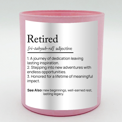 RETIRED DEFINITION - scented candle by skattia ilie