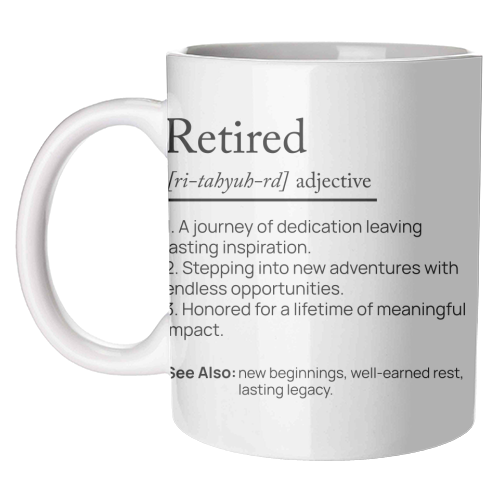 RETIRED DEFINITION - unique mug by skattia ilie
