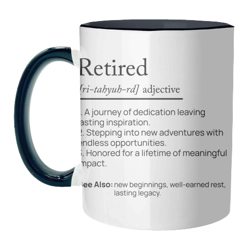 RETIRED DEFINITION - unique mug by skattia ilie