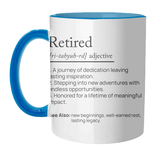 RETIRED DEFINITION - unique mug by skattia ilie