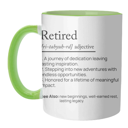 RETIRED DEFINITION - unique mug by skattia ilie