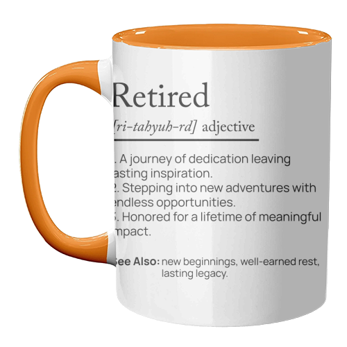 RETIRED DEFINITION - unique mug by skattia ilie