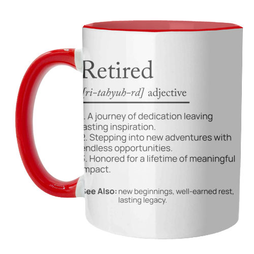 RETIRED DEFINITION - unique mug by skattia ilie