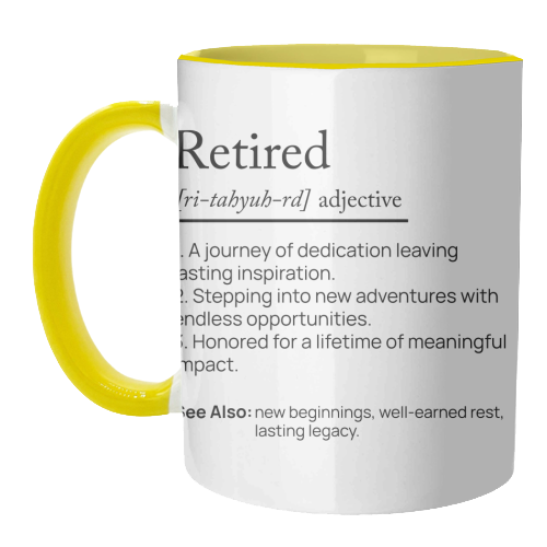 RETIRED DEFINITION - unique mug by skattia ilie