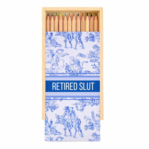 Retired Slut - Coloured Pencils with Box by Lilly Rose