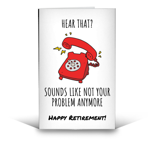 Retirement Celebration - funny greeting card by timsal shol